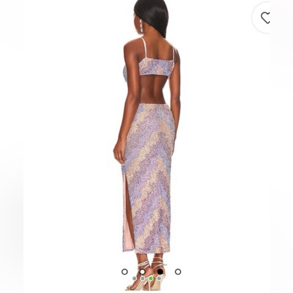 SAYLOR sequin cut out midi dress - Picture 3 of 4
